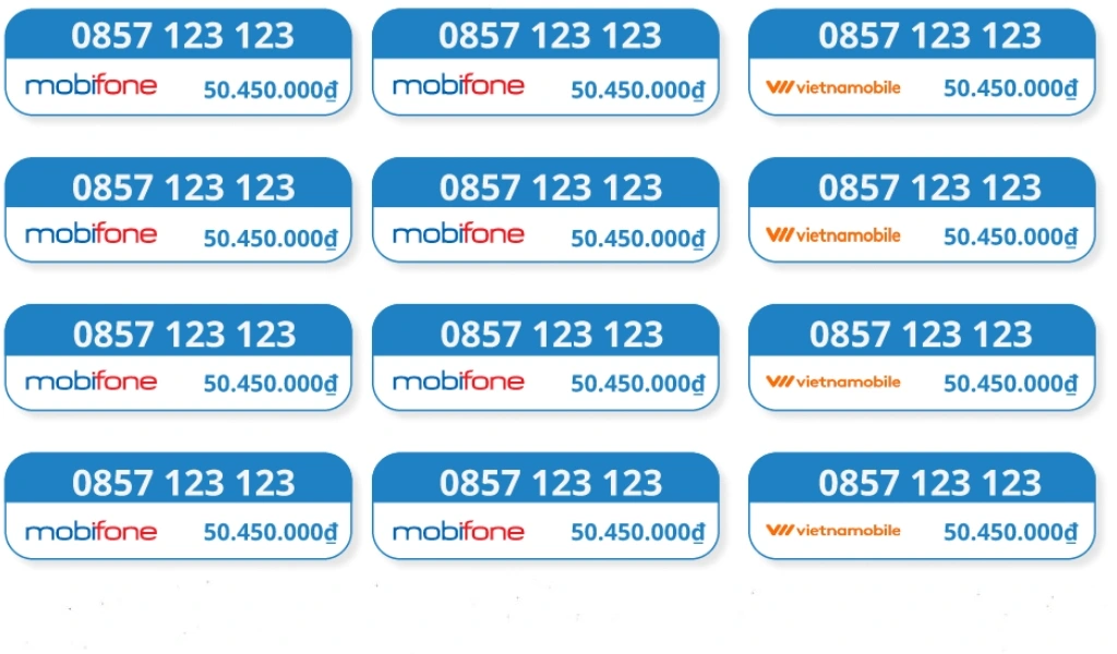 Mức giá sim đẹp tốt nhất cho khách hàng