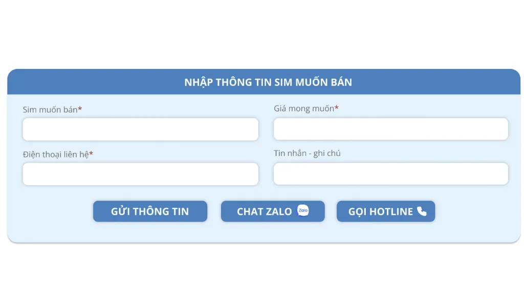Quỳ trình, thủ tục thu mua sim điện thoại đẹp tại Vinasim